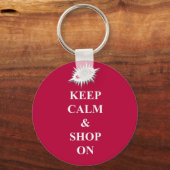 kalm houden en winkelen sleutelhanger (Voorkant)