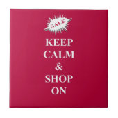 kalm houden en winkelen tegeltje (Voorkant)