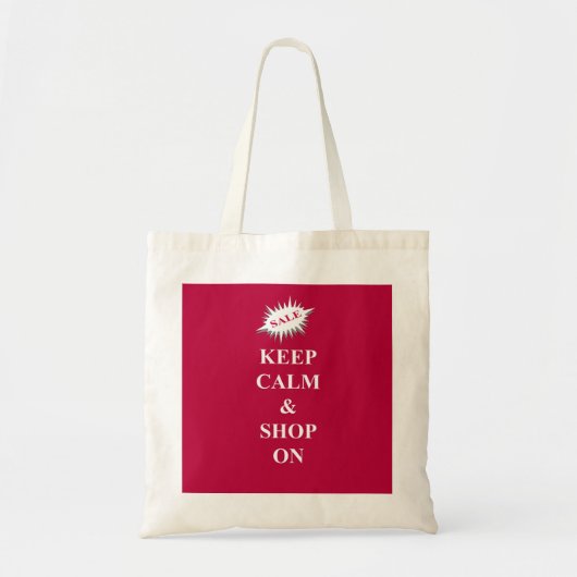 kalm houden en winkelen tote bag (Voorkant)