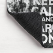 Kalm houden en winston Churchill meenemen Muismat (Hoek)