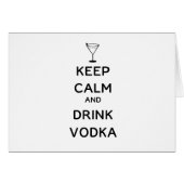 Kalm houden en wodka Drinken (Voorkant Horizontaal)