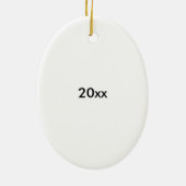 Kalm houden en wodka Drinken met aangepaste tekst Keramisch Ornament (Achterkant)