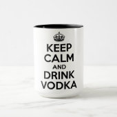 Kalm houden en wodka Drinken Mok (Midden)