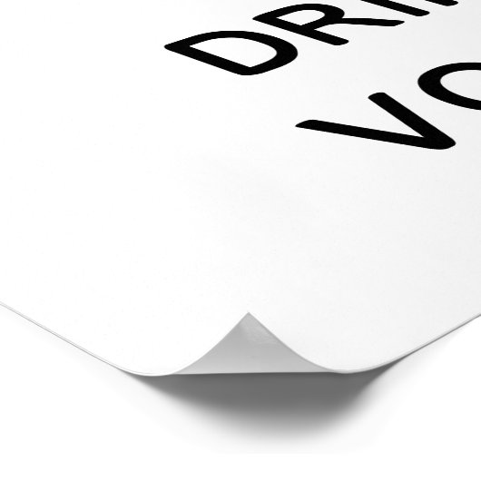 Kalm houden en wodka Drinken Poster (Hoek)