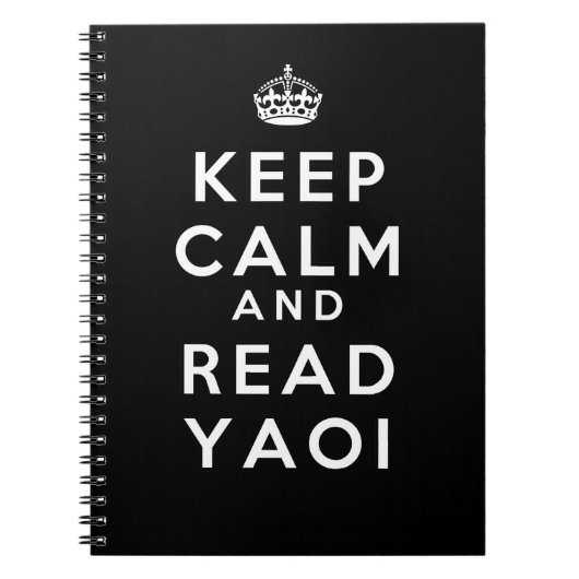 Kalm houden en Yaoi lezen Notitieboek (Voorkant)