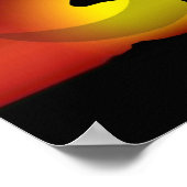 kalm houden en yoga in poster houden (Hoek)