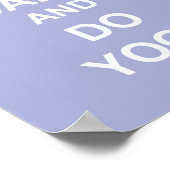 Kalm houden en Yoga Poster doen (Hoek)