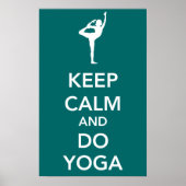 Kalm houden en Yoga Poster doen (Voorkant)