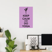 Kalm houden en Yoga Poster doen (Thuiskantoor)