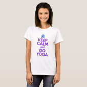 Kalm houden en Yoga (vrouwen) T-shirt (Voorkant volledig)