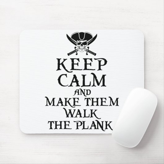 Kalm houden en ze laten rondlopen door de piraat muismat (Met muis)