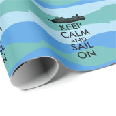 Kalm houden en zeilen bij cruise Ship Custom Cadeaupapier (Rol Hoek)