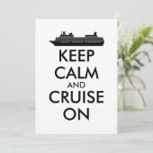 Kalm houden en zeilen bij cruise Ship Custom Kaart (Staand voorkant)