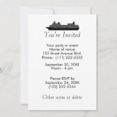 Kalm houden en zeilen bij cruise Ship Custom Kaart (Achterkant)