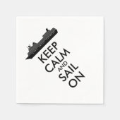 Kalm houden en zeilen bij cruise Ship Custom Servet (Voorkant)