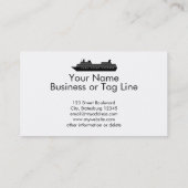 Kalm houden en zeilen bij cruise Ship Custom Visitekaartje (Achterkant)