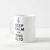 Kalm houden en Zing Alto Koffiemok (Voorkant links)
