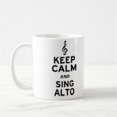 Kalm houden en Zing Alto Koffiemok (Links)