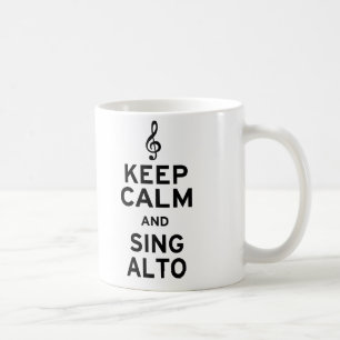 Kalm houden en Zing Alto Koffiemok