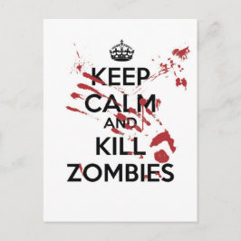 Kalm houden en Zombies doden Briefkaart