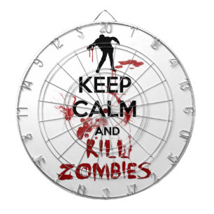 Kalm houden en Zombies doden Dartbord