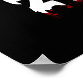 Kalm houden en Zombies Funny Poster doden (Hoek)