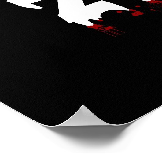 Kalm houden en Zombies Funny Poster doden (Hoek)