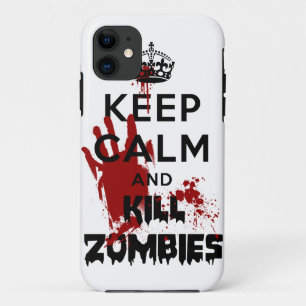 Kalm houden en Zombies Iphone 5 Hoesje doden