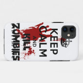 Kalm houden en Zombies Iphone 5 Hoesje doden (Achterkant (horizontaal))