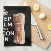 Kalm houden Er is bacterie op keukenhanddoek (Quarter Fold)