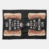 Kalm houden Er is bacterie op keukenhanddoek (Horizontaal)