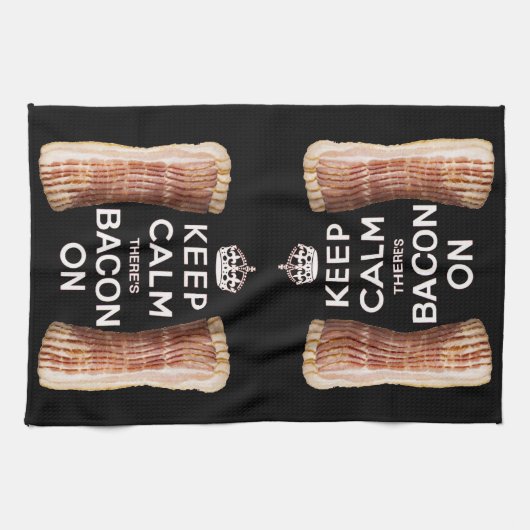 Kalm houden Er is bacterie op keukenhanddoek (Horizontaal)