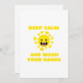 Kalm houden feestdagenkaart (Voorkant / Achterkant)