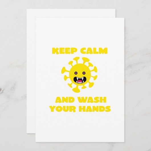 Kalm houden feestdagenkaart (Voorkant / Achterkant)