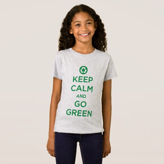 "Kalm houden Groen" T-shirt (Voorkant volledig)