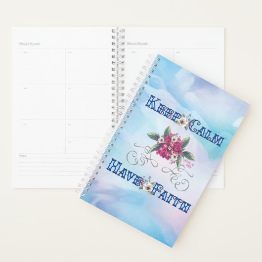 Kalm houden heeft vertrouwen planner (Display)