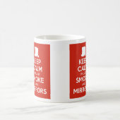 Kalm houden Het is allemaal rook en spiegels Koffiemok (Center)