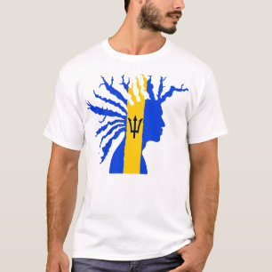 Kalm houden Het is een Bajan Ting T-shirt