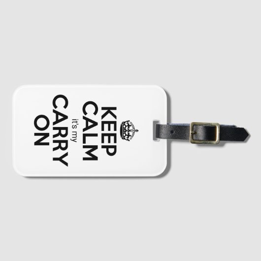 Kalm houden... het is m'n draai. bagagelabel (Voorkant (horizontaal))