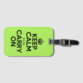 Kalm houden... het is m'n handlangje grappige kalk bagagelabel (Voorkant (horizontaal))