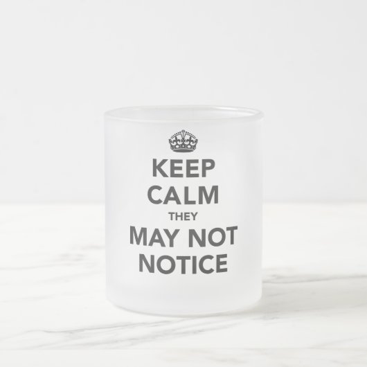 Kalm houden Het kan niet worden opgemerkt Matglas Koffiemok (Center)