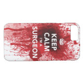 Kalm houden Ik ben chirurg Bloody iPhone 7 hoesje (Achterkant (Horizontaal))