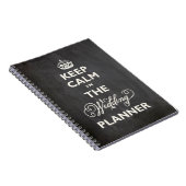 Kalm houden Ik ben de bruiloft-planner Funny Chalk Notitieboek (Rechterzijde)