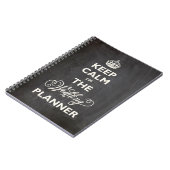 Kalm houden Ik ben de bruiloft-planner Funny Chalk Notitieboek (Linkerzijde)