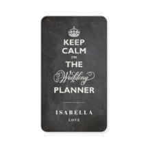 Kalm houden Ik ben de bruiloft-planner Funny Chalk