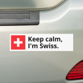 Kalm houden, ik ben de Zwitserse Sticker van de Do (Op auto)