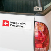 Kalm houden, ik ben de Zwitserse Sticker van de Do (Op Truck)