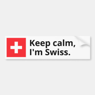 Kalm houden, ik ben de Zwitserse Sticker van de Do