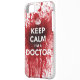 Kalm houden Ik ben dokter Blood-Spatted iPhone 5 H Case-Mate iPhone Hoesje (Achterkant Links)