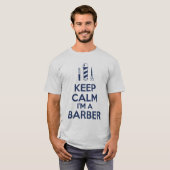 Kalm houden Ik ben een Barber T-shirt (Voorkant volledig)